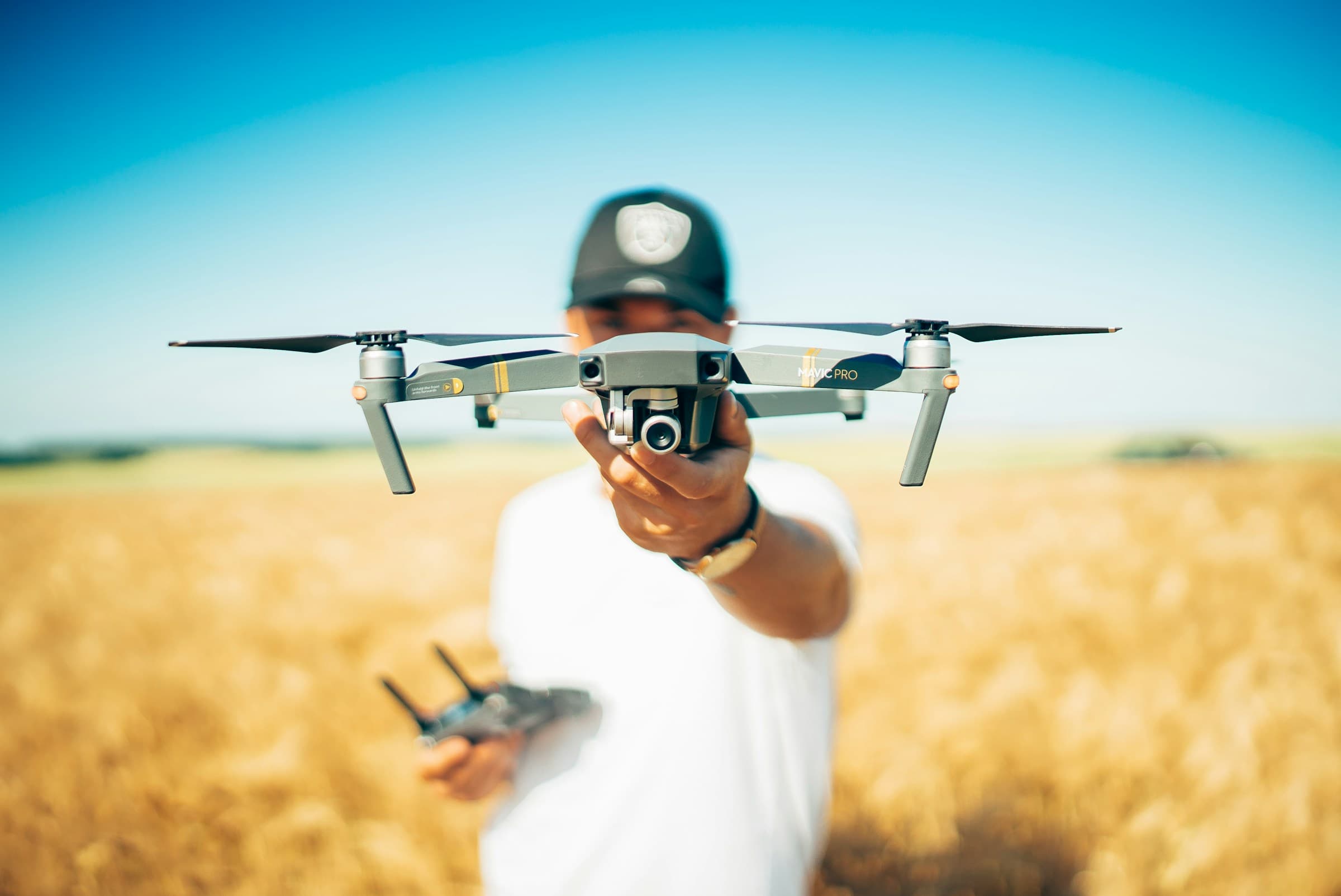 A compact quadcopter illustrating lightweight aircraft design